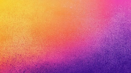 Aufkleber - A vibrant orange, pink, purple, and yellow grainy gradient poster background with a noisy texture.