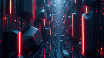 Futuristic tech abstract background.