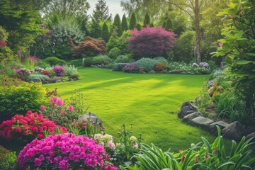 Poster - Family garden outdoors backyard nature.