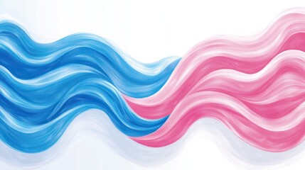 Pink blue waves flow, abstract background, website banner