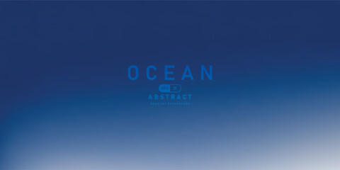 Aufkleber - Ocean gradient background with smooth blue tones transitioning from dark to light, creating serene and calming effect