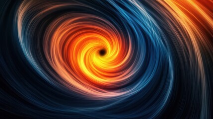 Aufkleber - An abstract poster design featuring a color swirl vortex with a grainy background and noise texture.
