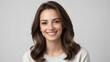 © Constantine - Professional Woman Portrait with Soft Waves and Warm, Approachable Smile in Neutral Light