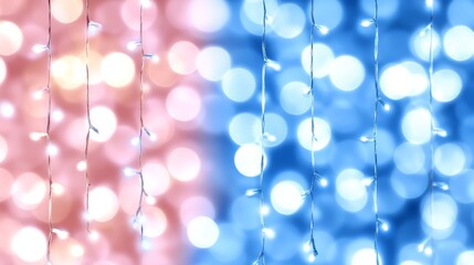 Wall Mural - vibrant celebration, colorful balloons soaring against a blue and pink backdrop festive