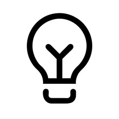 Aufkleber - Light Bulb Vector Icon for Illumination and Innovation Representation