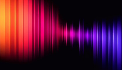 Wall Mural - abstract futuristic background, wallpaper with gradient rainbow neon illumination formed by glowing 