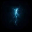 © Arthur Constantine - Blue Lightning Bolt on Dark Background