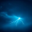© Arthur Constantine - Blue Lightning Strike at Night