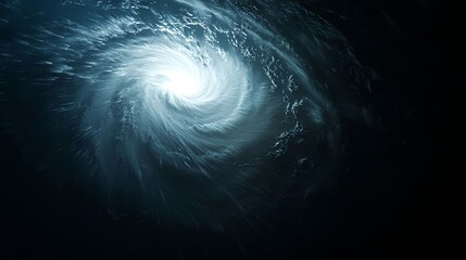 Wall Mural - blue spiral galaxy cosmic background