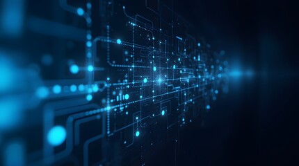 Wall Mural - digital background perfect for tech processes, neural networks, artificial intelligence, data transf
