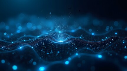 Wall Mural - digital background perfect for tech processes, neural networks, artificial intelligence, data transf