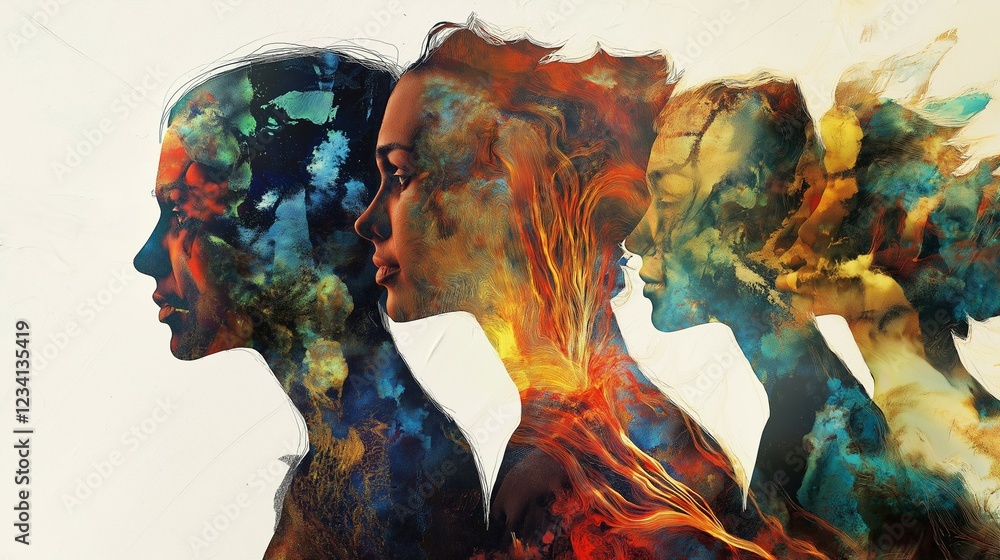 Pdid Depicting Dissociative Identity Disorder with Fragmented and ...