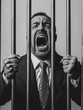 © Goncharenko - Man Behind Bars Screaming