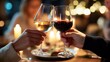© siripimon2525 - Cheers to Love and Togetherness with Wine Glasses in Celebration