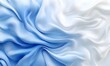 © Azril - Blue and white silk fabric waves, abstract background, soft texture, design element