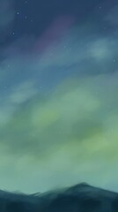 Wall Mural - nightsky aurora backgrounds outdoors nature.