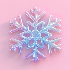 Wall Mural - celestial graphic of single snowflake icon outdoors nature symbol.