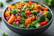 © Diki prayoga - Colorful vegetable salad with broccoli and sesame seeds