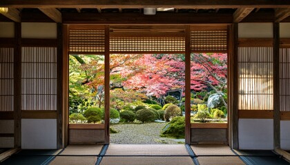 Sunlight filters through the trees, illuminating the home.  