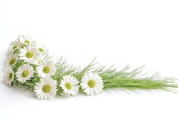 Sticker - A vase with fresh white flowers sits atop a table