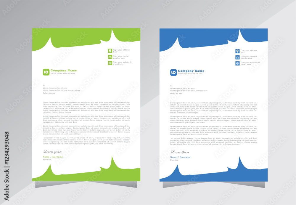 letter head templates for your project design letterhead design a4 letter head templates for your project design letterhead design a4