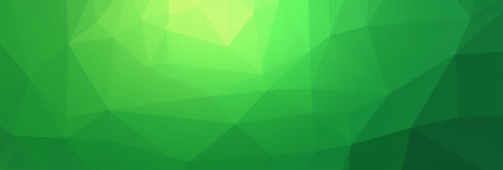 Wall Mural - abstract polygonal background shades green low light