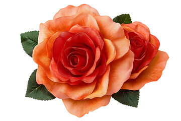 Wall Mural - Rose isolated on white background, full depth of field
