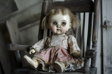 doll in the chair