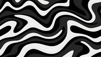 Wall Mural - Black and White Abstract Background
