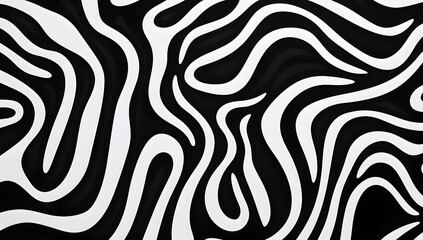 Wall Mural - Black and White Abstract Background
