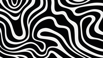 Wall Mural - Black and White Abstract Background
