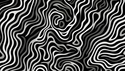 Wall Mural - Black and White Abstract Background
