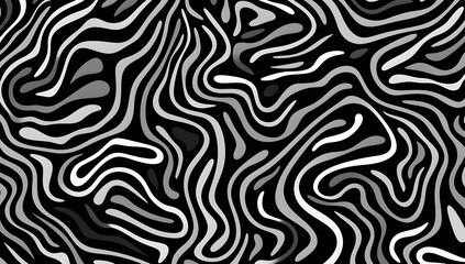 Wall Mural - Black and White Abstract Background
