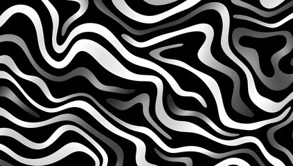 Wall Mural - Black and White Abstract Background
