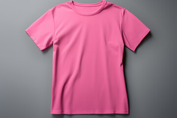 Wall Mural - Mock up Red t shirt front and back view, Ready for your mock up design transparent template
