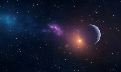 Wall Mural - deep space illustration, generative ai