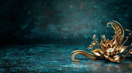Aufkleber - Elegant golden than bua motif in luxurious art display serene setting digital artwork artistic viewpoint