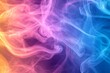 © ChaoticMind - Colorful swirling smoke creates an abstract background with vibrant hues in shades of pink, orange, and blue during twilight hours