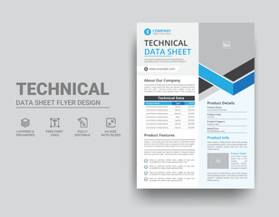 Wall Mural - Technical Data Sheet Template Design