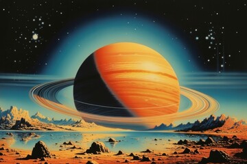 Wall Mural - saturn astronomy outdoors nature.