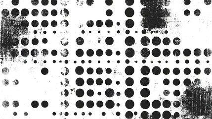 Fototapete - Dramatic Grunge Textured Abstract Monochrome Graphic Background with Vintage Distressed Dirty Grungy Rough Brush Strokes and Splatters