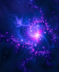Wall Mural - Cosmic Explosion in Vibrant Colors - Galaxy Wallpaper