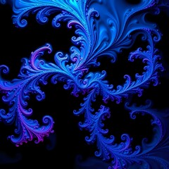 Wall Mural - cosmic vortex: swirling galaxy with vibrant blues and purples