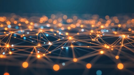 Global network connection, digital data flow, abstract background, tech presentation