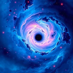 Wall Mural - Cosmic Galaxy Vortex - Vibrant Space Wallpaper
