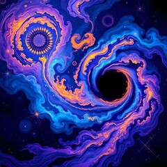 Wall Mural - cosmic dance of galactic wonders