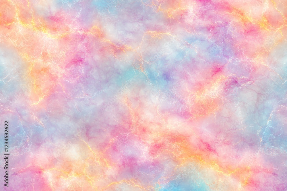 Soft Pastel Abstract Background with Colorful Swirls and Light Effects