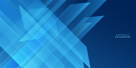 Modern abstract gradient dark navy blue banner background