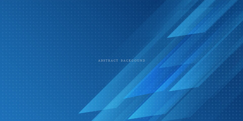 Modern abstract gradient dark navy blue banner background