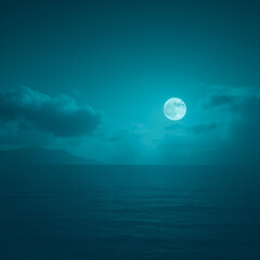 Wall Mural - moon and clouds